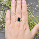 Rectangular Bloodstone 9ct Yellow Gold Signet Ring