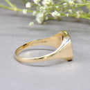 Rectangular Bloodstone 9ct Yellow Gold Signet Ring