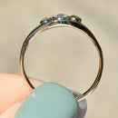 Edwardian Old-Cut Diamond Trilogy Bezel Set 18ct Yellow Gold & Platinum Ring (0.30ct)