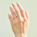 预留 - 装饰艺术 1930 年代/40 年代半永恒钻石及雕刻 18ct 白金和铂金戒指（0.35 克拉）