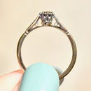 Vintage Champagne Diamond (VVS Clarity) 18ct Yellow Gold & Platinum Solitaire Ring (0.21ct)
