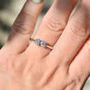 Vintage Toi et Moi Two-Stone Diamond Brilliant Cut 18ct White Gold Ring (0.55ct)