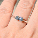 Vintage Toi et Moi Two-Stone Diamond Brilliant Cut 18ct White Gold Ring (0.55ct)