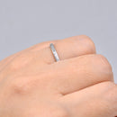 Art Deco Platinum Engraved "Lucky Star" Wedding Band