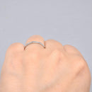 Art Deco Platinum Engraved "Lucky Star" Wedding Band