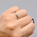 Art Deco Platinum Engraved "Lucky Star" Wedding Band