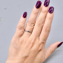 Art Deco Platinum Engraved "Lucky Star" Wedding Band