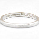 Art Deco Platinum Engraved "Lucky Star" Wedding Band