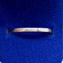 Art Deco Platinum Engraved "Lucky Star" Wedding Band