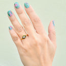 Antique Diamond Shaped OMC Diamond Set Ring