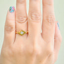 Antique Diamond Shaped OMC Diamond Set Ring