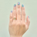 Antique Diamond Shaped OMC Diamond Set Ring