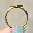 Antique Diamond Shaped OMC Diamond Set Ring