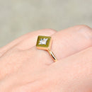 Antique Diamond Shaped OMC Diamond Set Ring