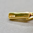 Vintage 1990s Blue Sapphire and Diamond Necklace in 9ct Yellow Gold – Egyptian Revival Inspired