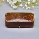 Antique 18ct Gold Ruby & Seed Pearl Brooch Boxed – Stylised Acorn Motif | Natural Unheated Ruby