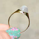 Vintage 1970s Moonstone 9ct Yellow Gold Signet Ring (2.67cts)