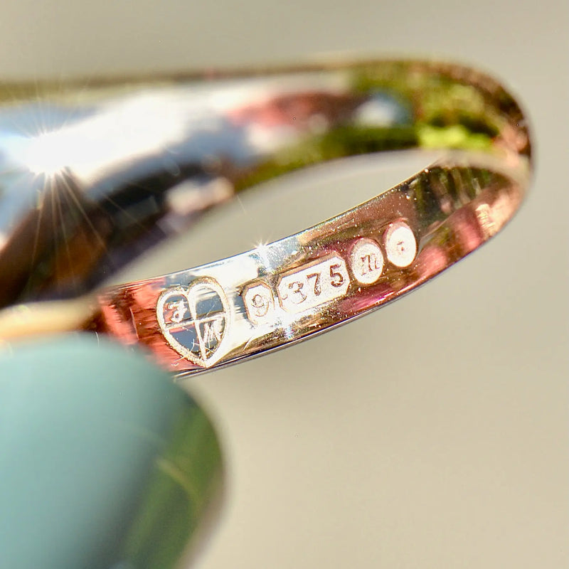 Vintage 1960s Pink Tourmaline 9ct Yellow Gold Signet Ring (3.39cts)