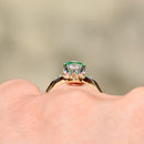 Antique Belle Epoque Emerald and OMC Diamonds 18ct Yellow Gold & Platinum Ring
