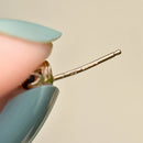 Edwardian Style London Blue Topaz and Seed Pearl 9ct Yellow Gold Drop Earrings