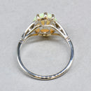 後期アールデコ様式のオーストラリア産オパールとオールドカットダイヤモンドのリング（プラチナと18カラットホワイトゴールド、2.55カラット）