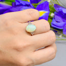 後期アールデコ様式のオーストラリア産オパールとオールドカットダイヤモンドのリング（プラチナと18カラットホワイトゴールド、2.55カラット）