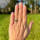 Art Deco 18ct Yellow Gold & Platinum Emerald & Diamond Ring