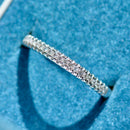 プラチナ 0.15カラット ダイヤモンド クローセット ハーフエタニティ スタッカーバンド