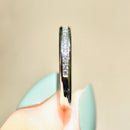 Platinum 0.22ct Diamond Channel-Set Half Eternity Stackable Band