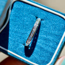 Platinum 0.22ct Diamond Channel-Set Half Eternity Stackable Band