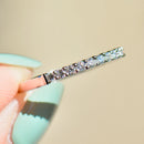 プラチナ 0.36カラット ダイヤモンド プロングセット ハーフエタニティ スタッカブルバンド