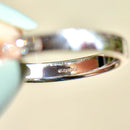 予約済み - 18カラット ホワイトゴールド 0.50カラット バゲット ダイヤモンド チャネルセット ハーフエタニティ スタッカブルバンド