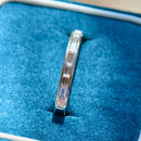 予約済み - 18カラット ホワイトゴールド 0.50カラット バゲット ダイヤモンド チャネルセット ハーフエタニティ スタッカブルバンド