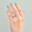 Ruby and Diamond Five-Stone Infinity Design 18ct White Gold Band (0.49ct)