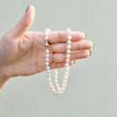 9ct 白金扣环 Akoya 珍珠项链（6-6.5 毫米）