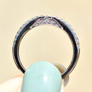 Tolkowsky 18ct White Gold Half Eternity Diamond Stackable Band