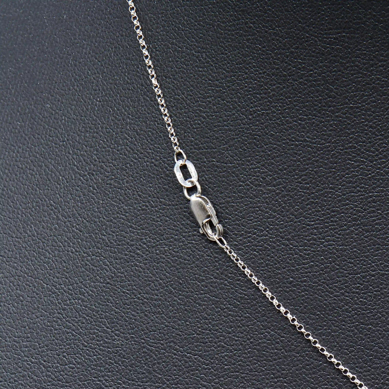 9ct White Gold Pearl & Diamond Snowflake Pendant Necklace