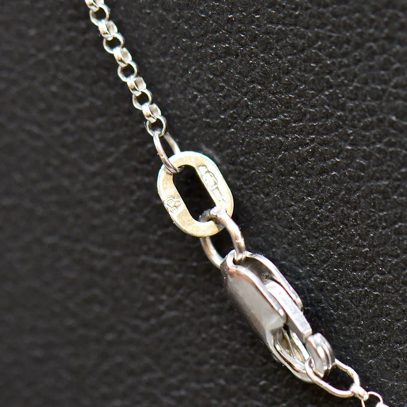 9ct White Gold Pearl & Diamond Snowflake Pendant Necklace