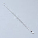 9ct White Gold Pearl & Diamond Snowflake Pendant Necklace