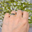 Vintage 1960s 9ct Yellow Gold 6.8mm Wide Traditional Court Standard Wedding Band