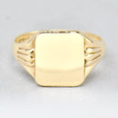 Vintage 1960s 9ct Yellow Gold Signet Ring