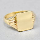 Vintage 1960s 9ct Yellow Gold Signet Ring
