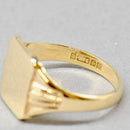 Vintage 1960s 9ct Yellow Gold Signet Ring