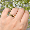 Vintage 1960s 22ct Yellow Gold 4.5mm Wide Traditional Court Standard Wedding Band
