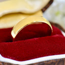 Vintage 1960s 22ct Yellow Gold 4.5mm Wide Traditional Court Standard Wedding Band