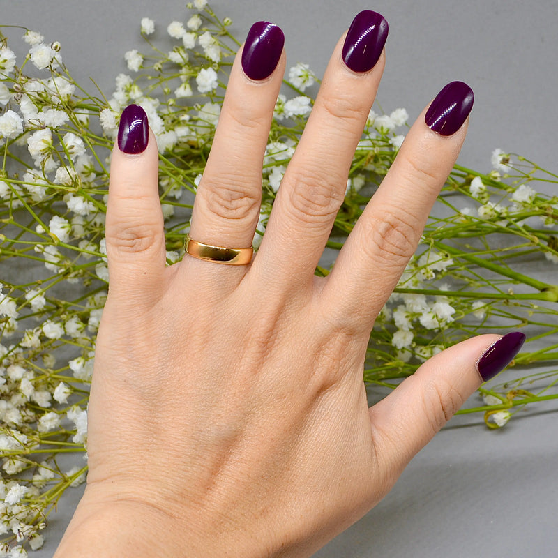 Vintage 1960s 22ct Yellow Gold 4.5mm Wide Traditional Court Standard Wedding Band