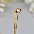 Vintage 1980s Pearl Set 9ct Yellow Gold Golf Brooch Boxed