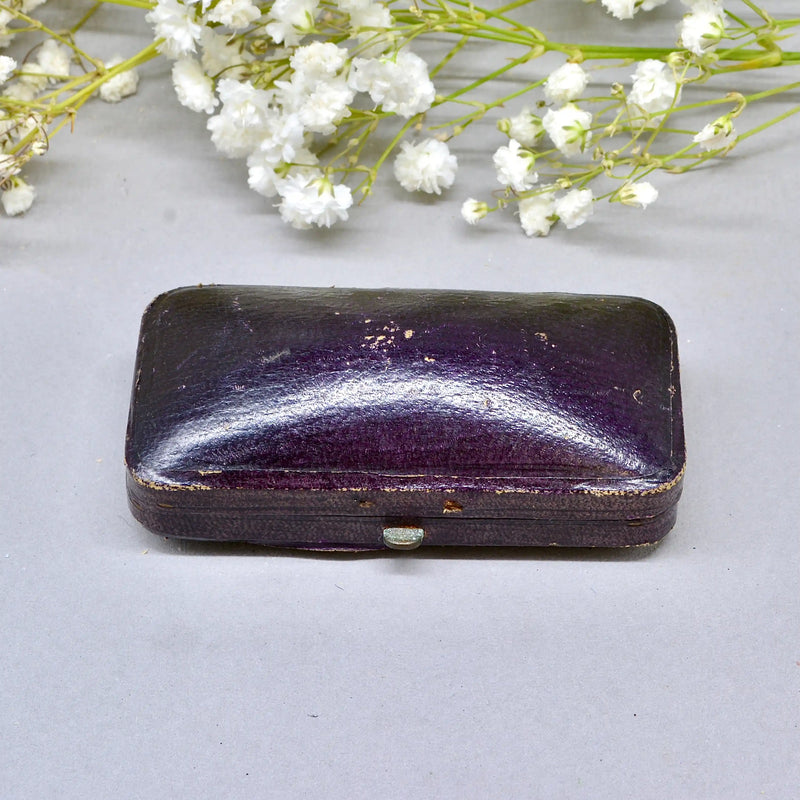 Vintage 1980s Pearl Set 9ct Yellow Gold Golf Brooch Boxed