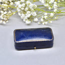 Vintage Old-Cut No Heat Blue Sapphire 15ct/9ct Yellow Gold Stick Pin/Lapel Pin/Tie Pin Boxed
