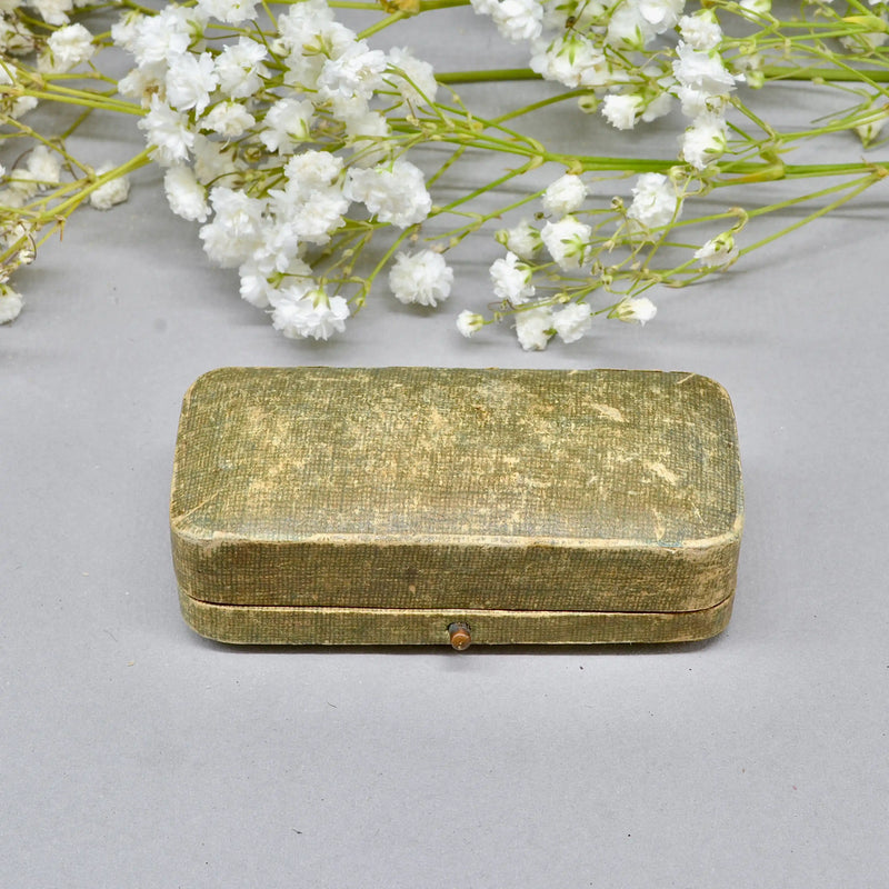 Victorian Purple Amethyst & Seed Pearl 15ct/9ct Yellow Gold Stick Pin/Lapel Pin/Tie Pin Boxed